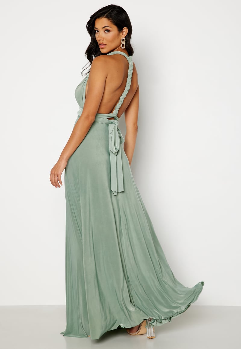 Goddiva Multi Tie Maxi Dress