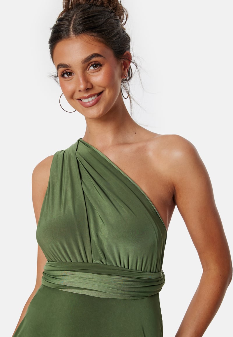 Goddiva Multi Tie Maxi Dress