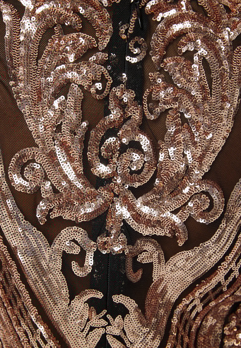 Goddiva Sequin Bodice Jumpsuit