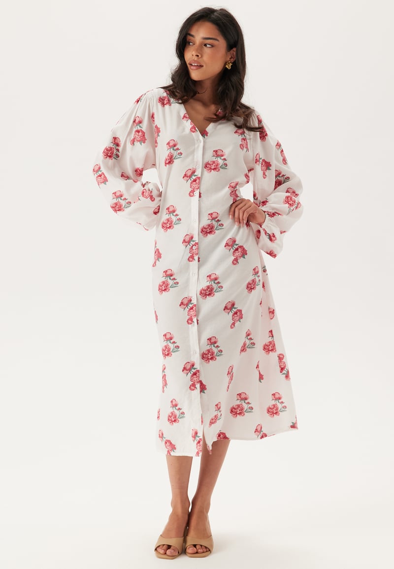 Happy Holly Balloon Sleeve Dress
