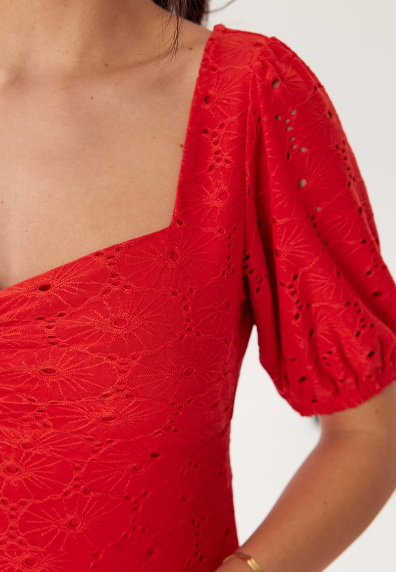 Happy Holly Broderie Anglaise Dress