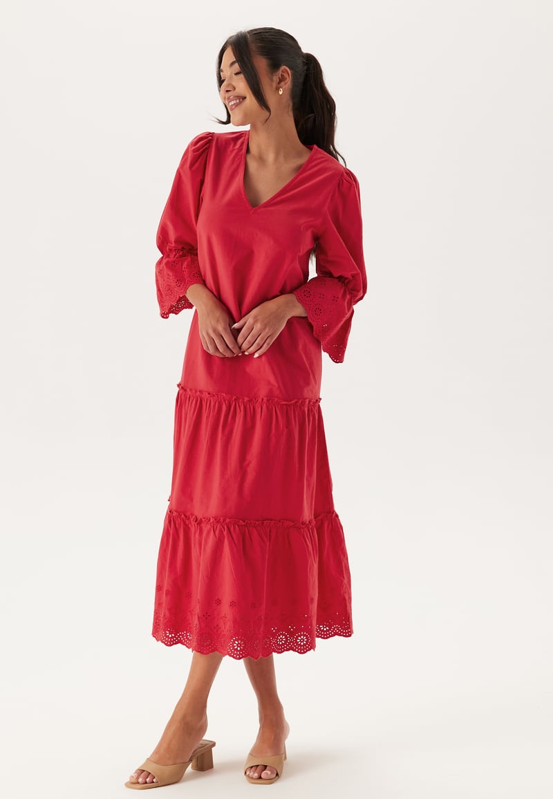 Happy Holly Broderie Anglaise Long Dress