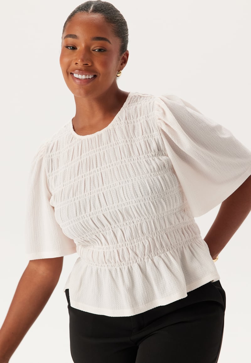 Happy Holly Butterfly Sleeve Smock Top