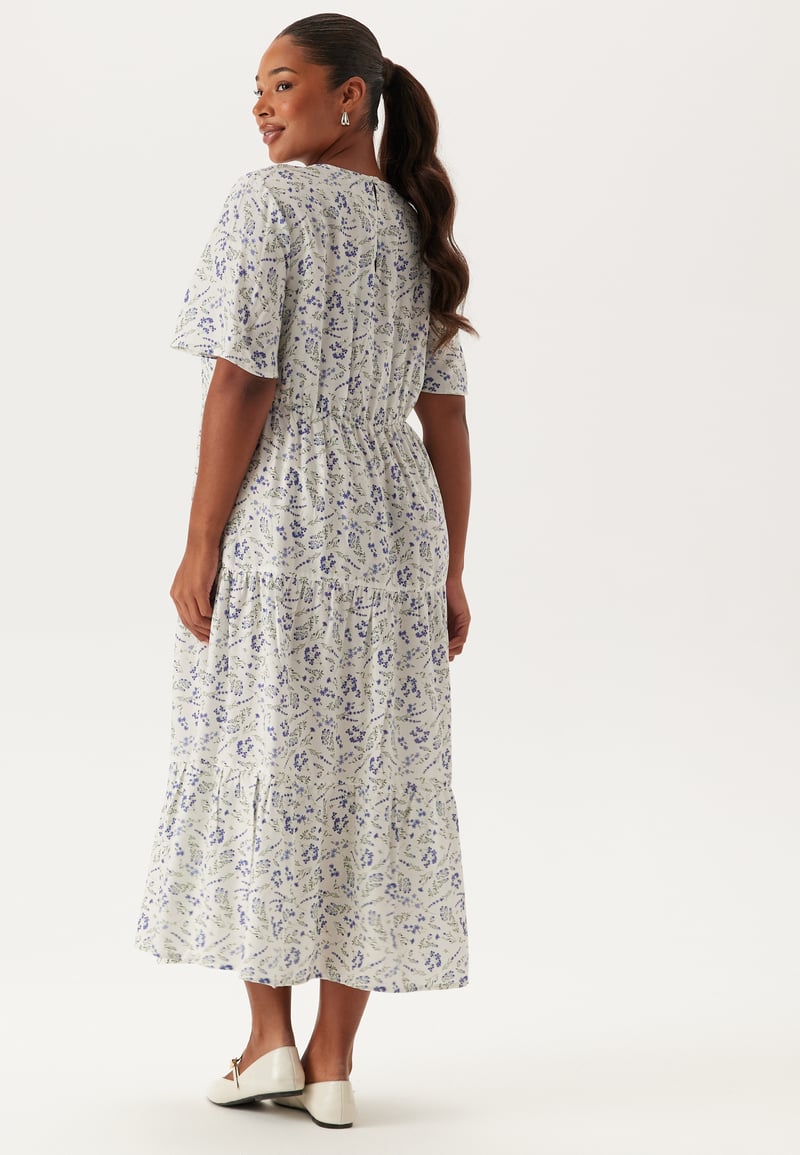 Happy Holly Butterfly Sleeve Viscose Midi Dress