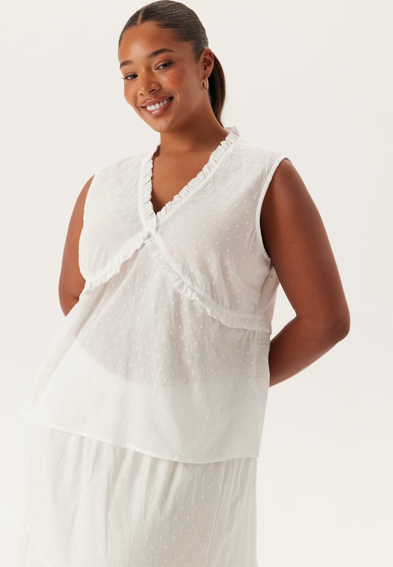 Happy Holly Cotton Dobby Dot Blouse