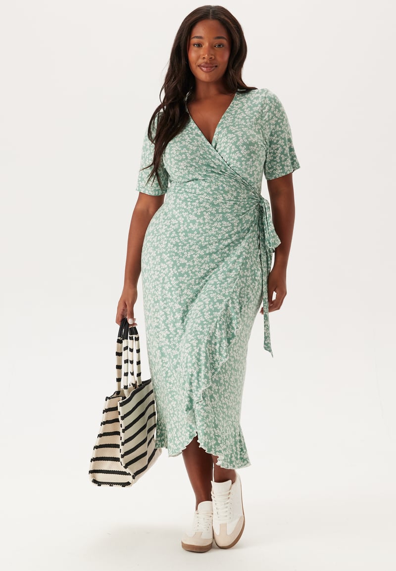 Happy Holly Frill S/S Wrap Dress