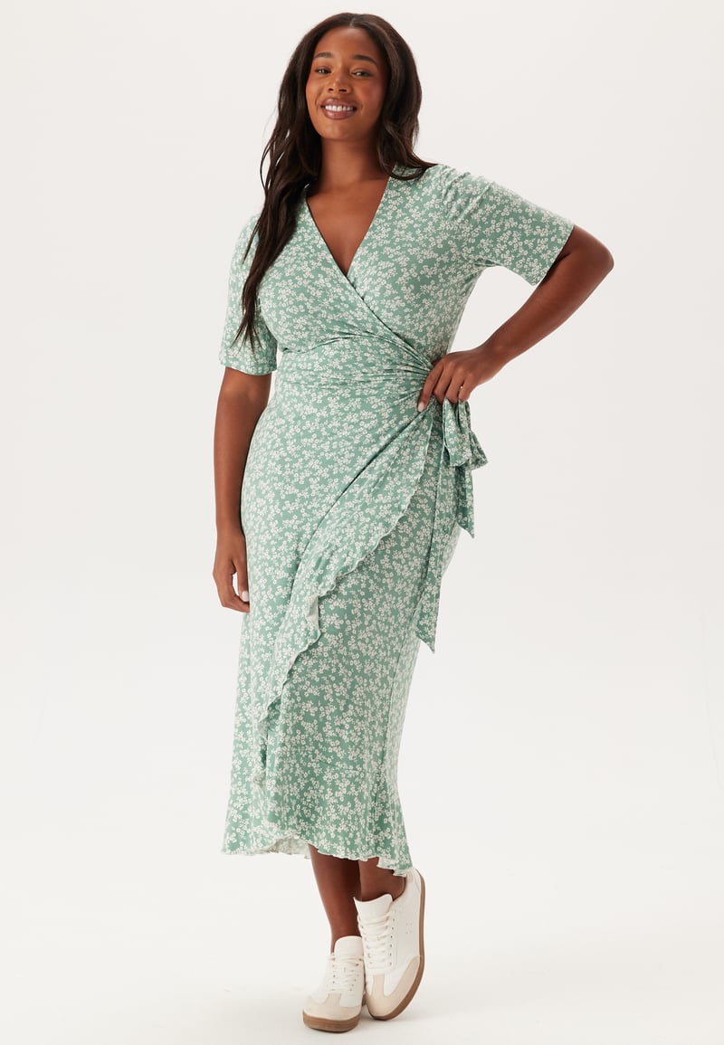Happy Holly Frill S/S Wrap Dress