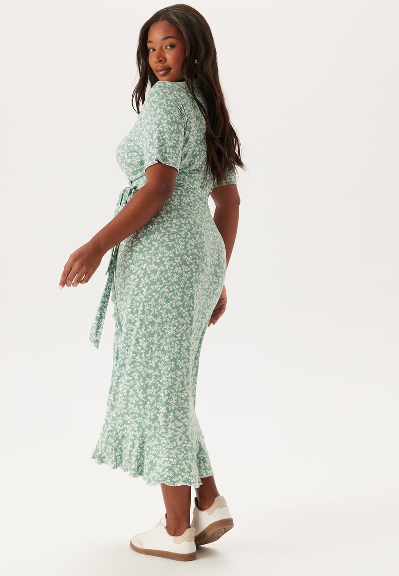 Happy Holly Frill S/S Wrap Dress