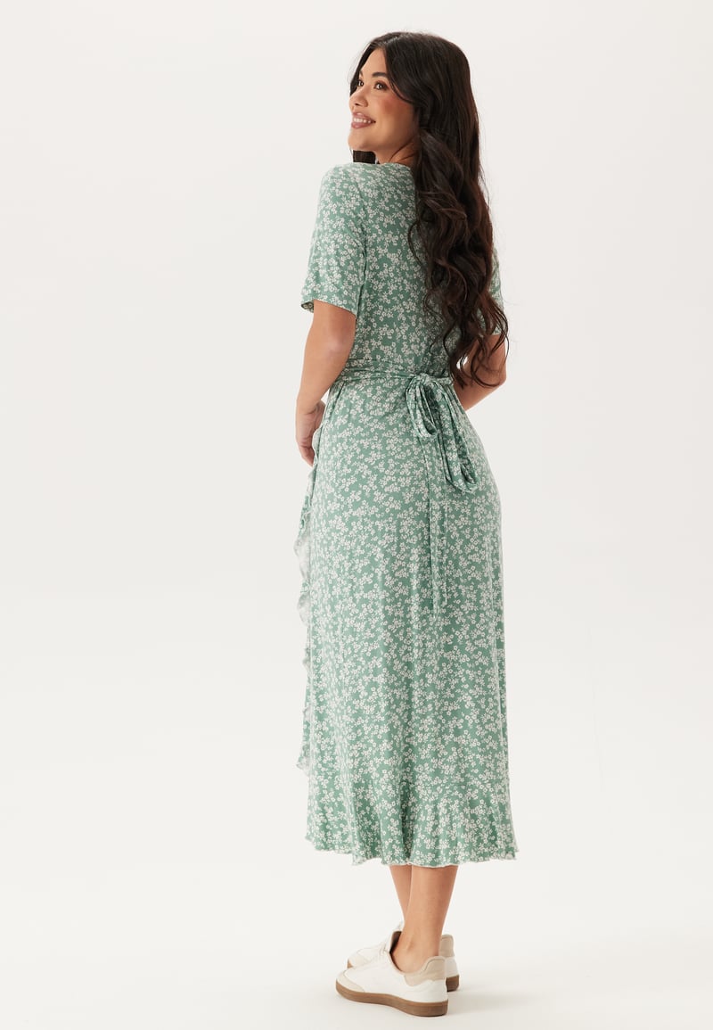 Happy Holly Frill S/S Wrap Dress