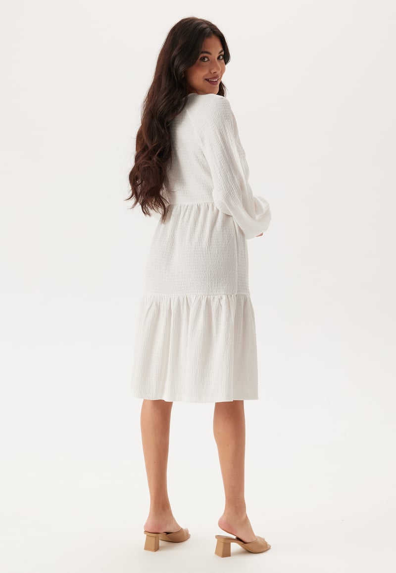 Happy Holly Jersey Structure Wrap Dress