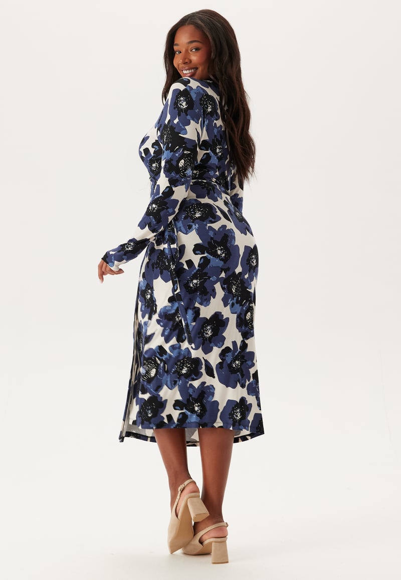 Happy Holly Long Sleeve Wrap Dress