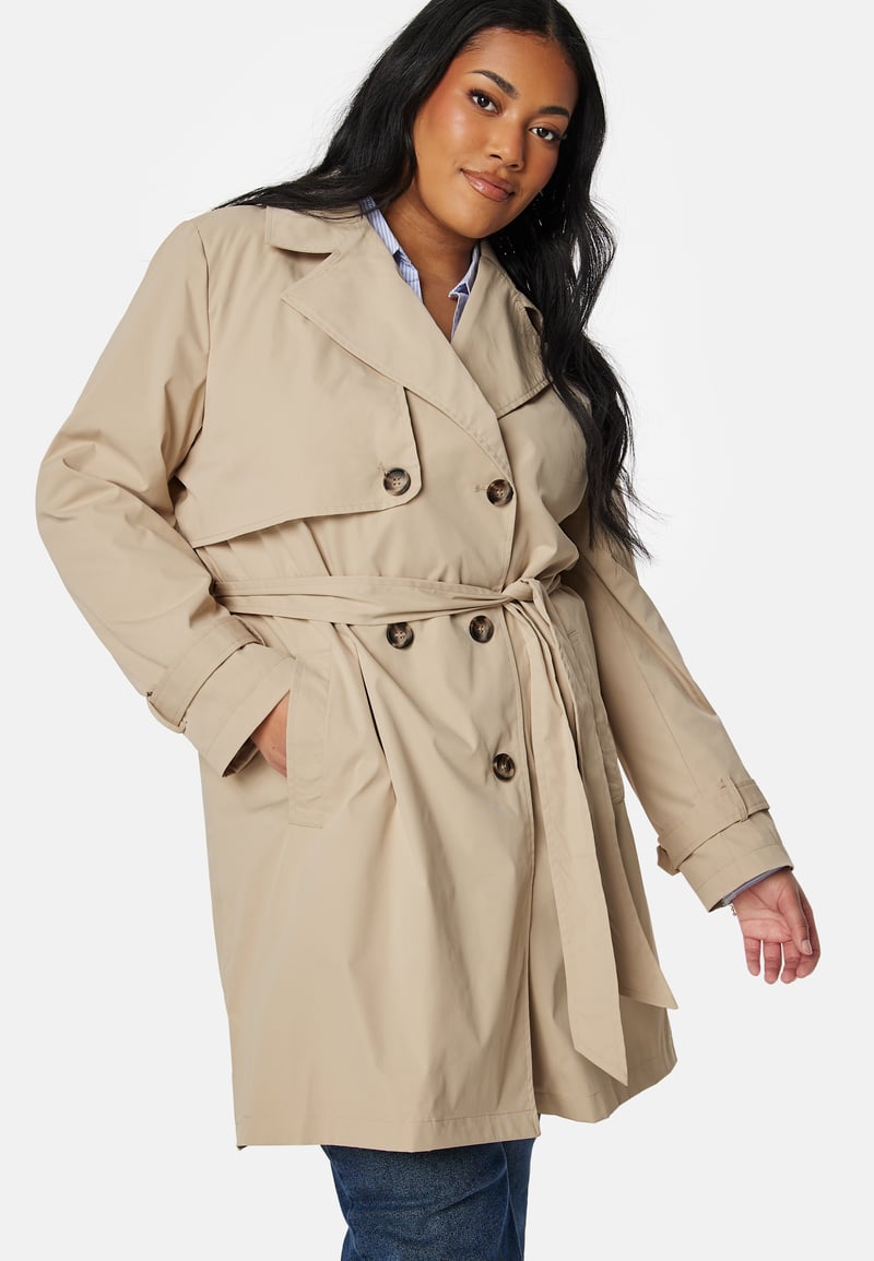 Happy Holly Double Breasted Trenchcoat