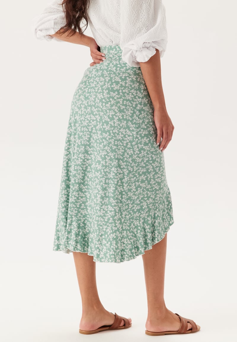 Happy Holly Frill Wrap Skirt