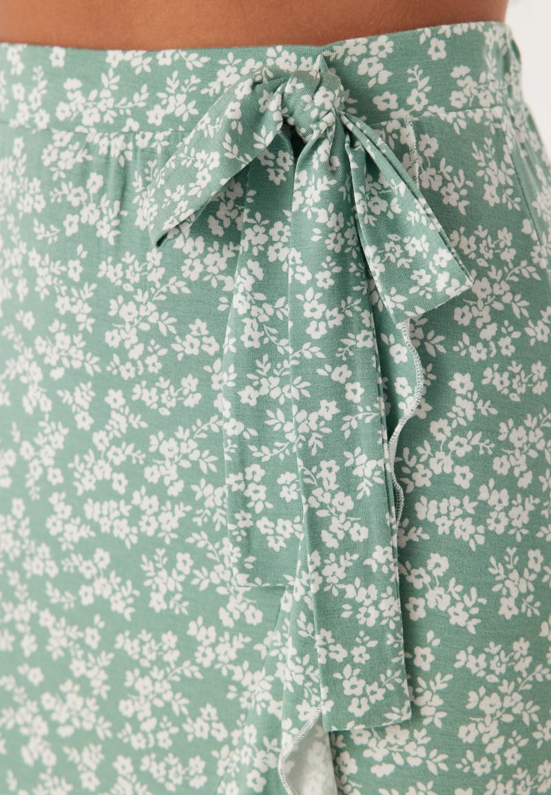 Happy Holly Frill Wrap Skirt