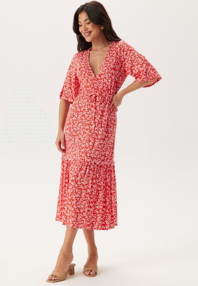 Happy Holly Wrap Dress
