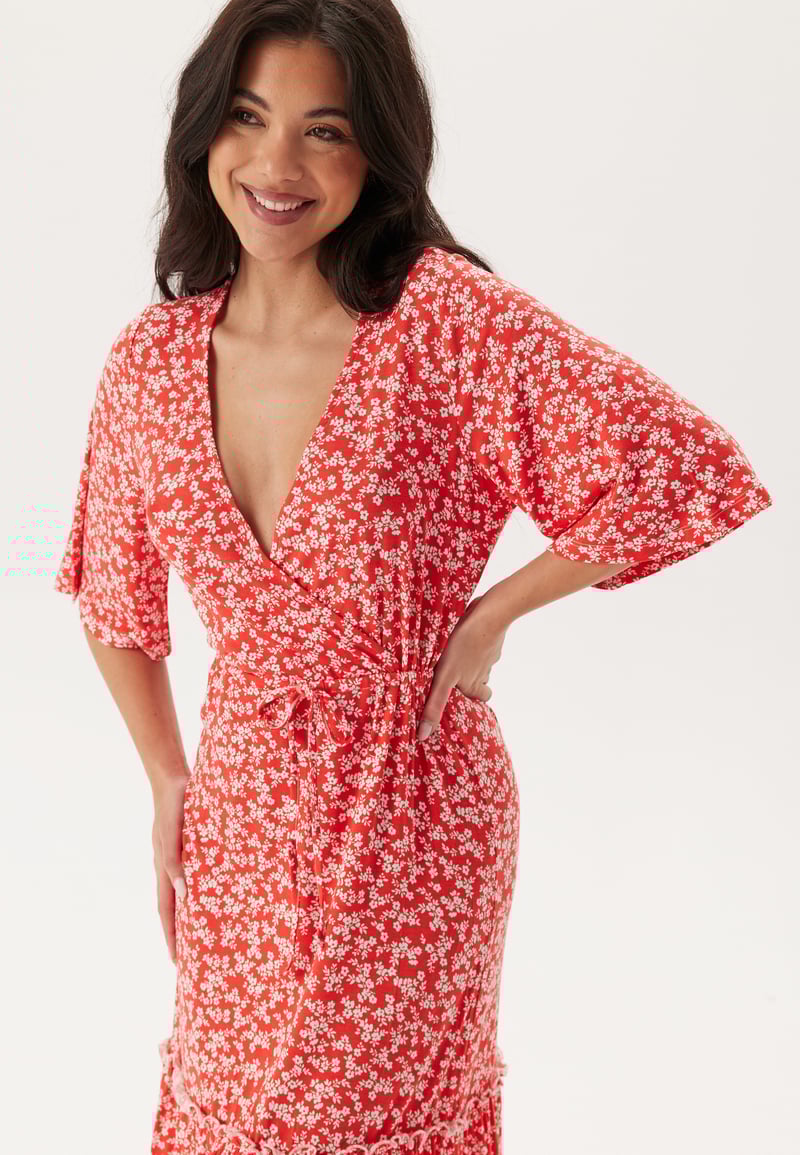 Happy Holly Wrap Dress