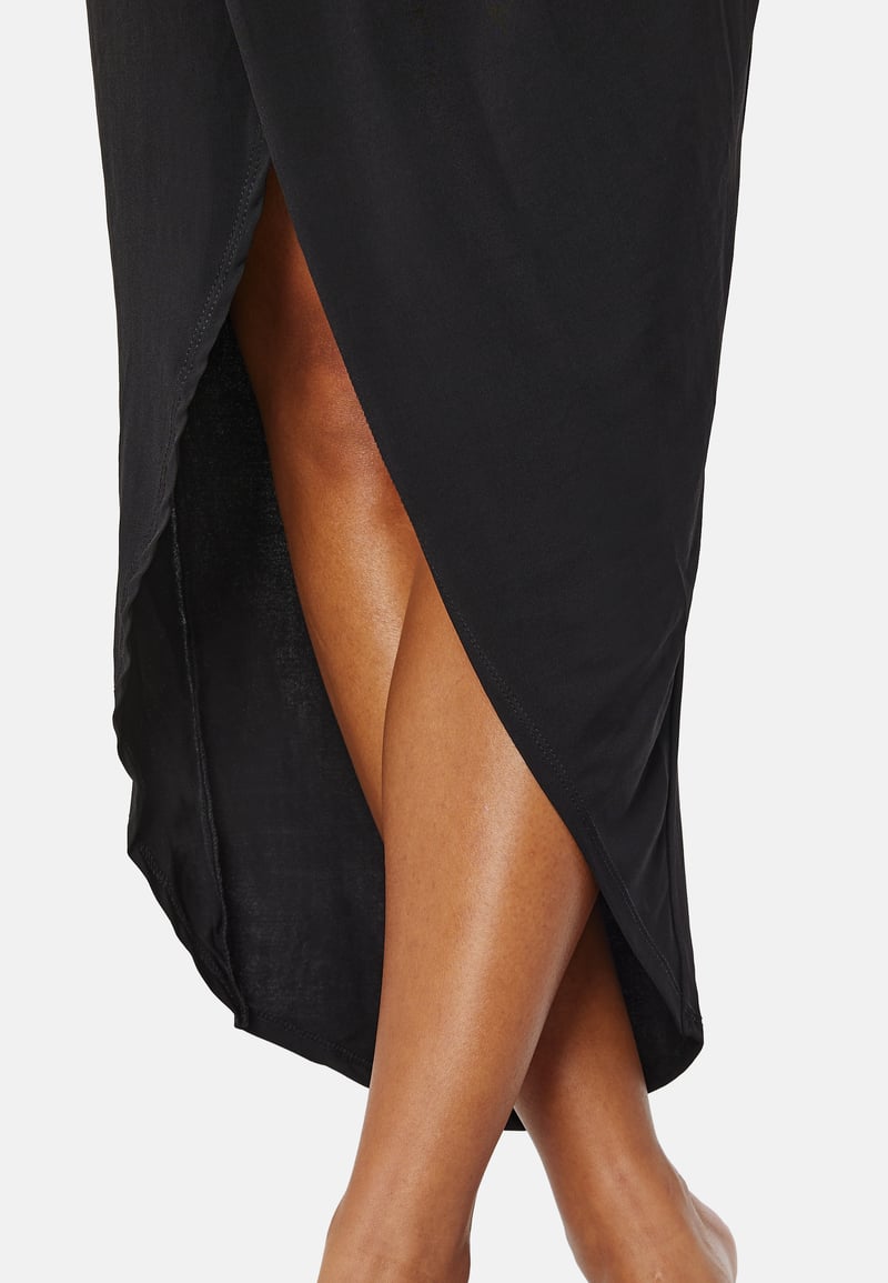 John Zack Kimono Sleeve Rouch Dress