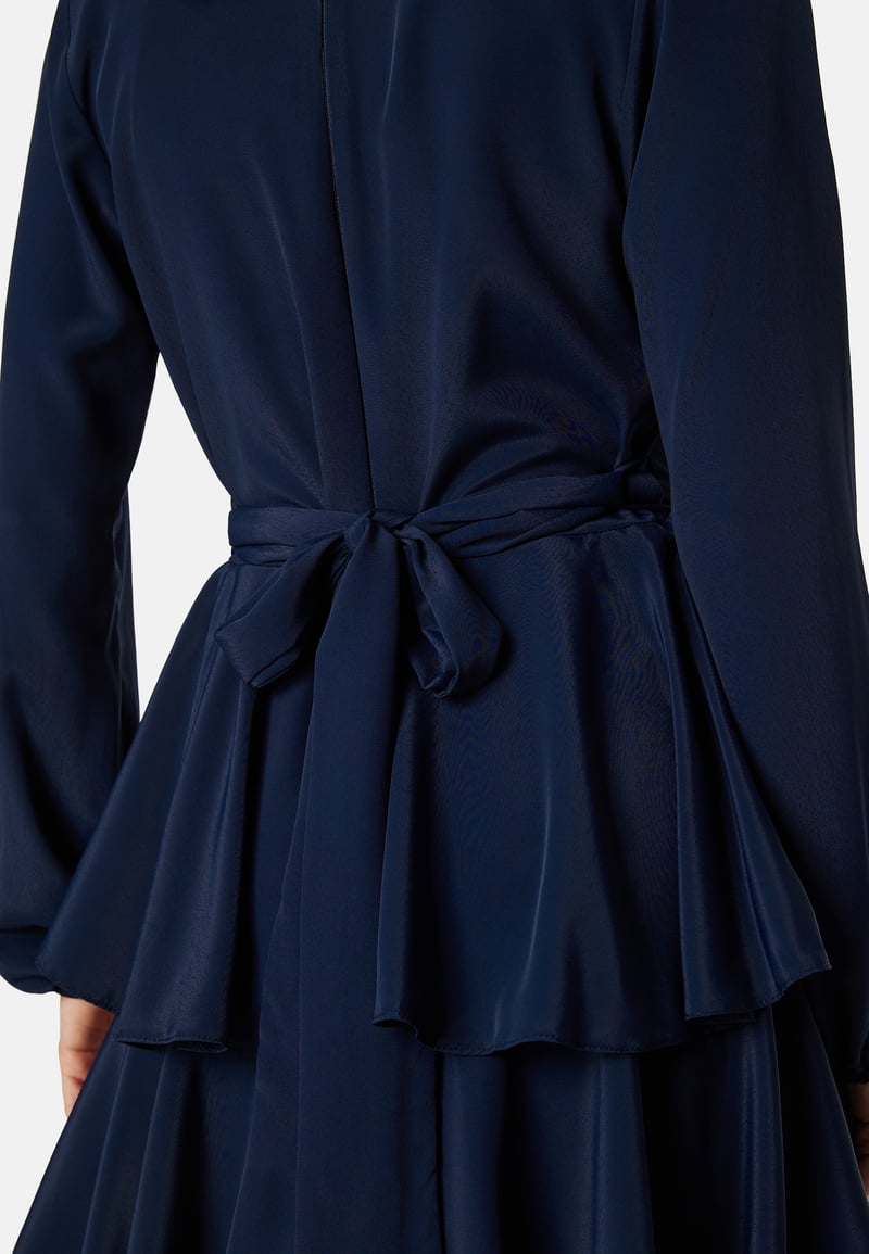 John Zack Long Sleeve Tiered Maxi Dress