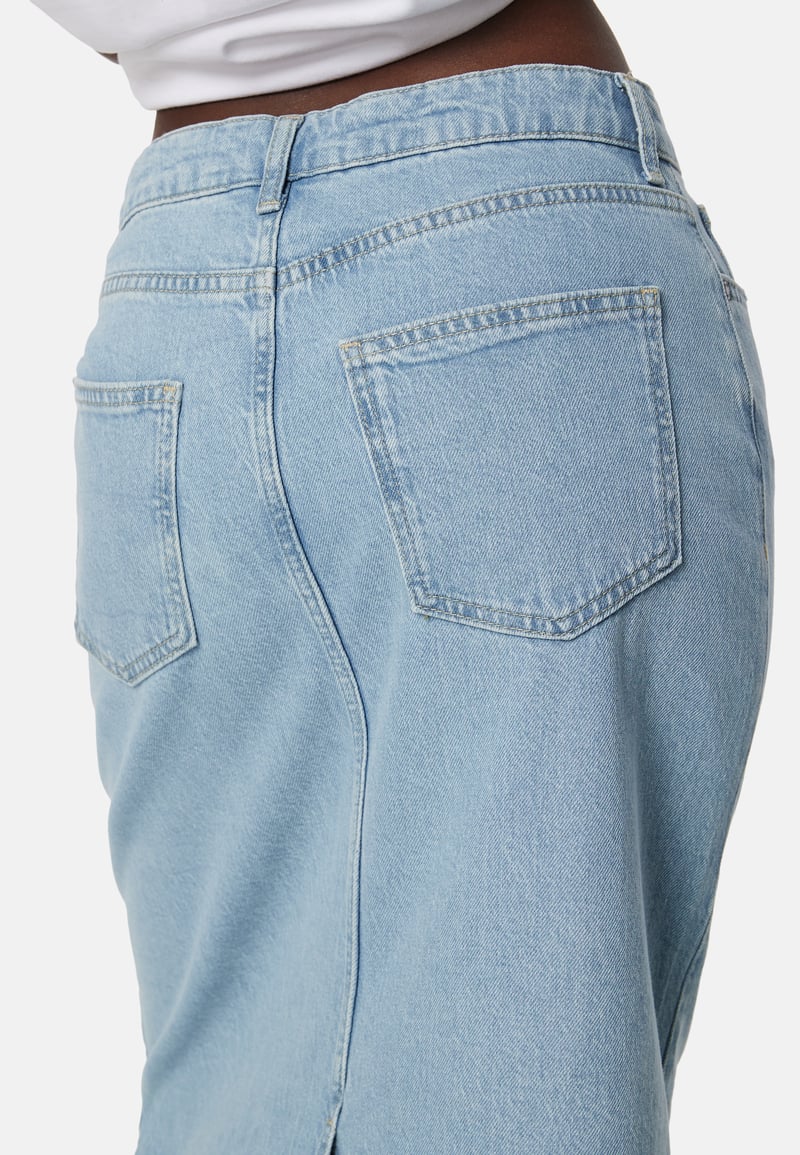 Object Collectors Item Objellen Mid Waist long denim skirt