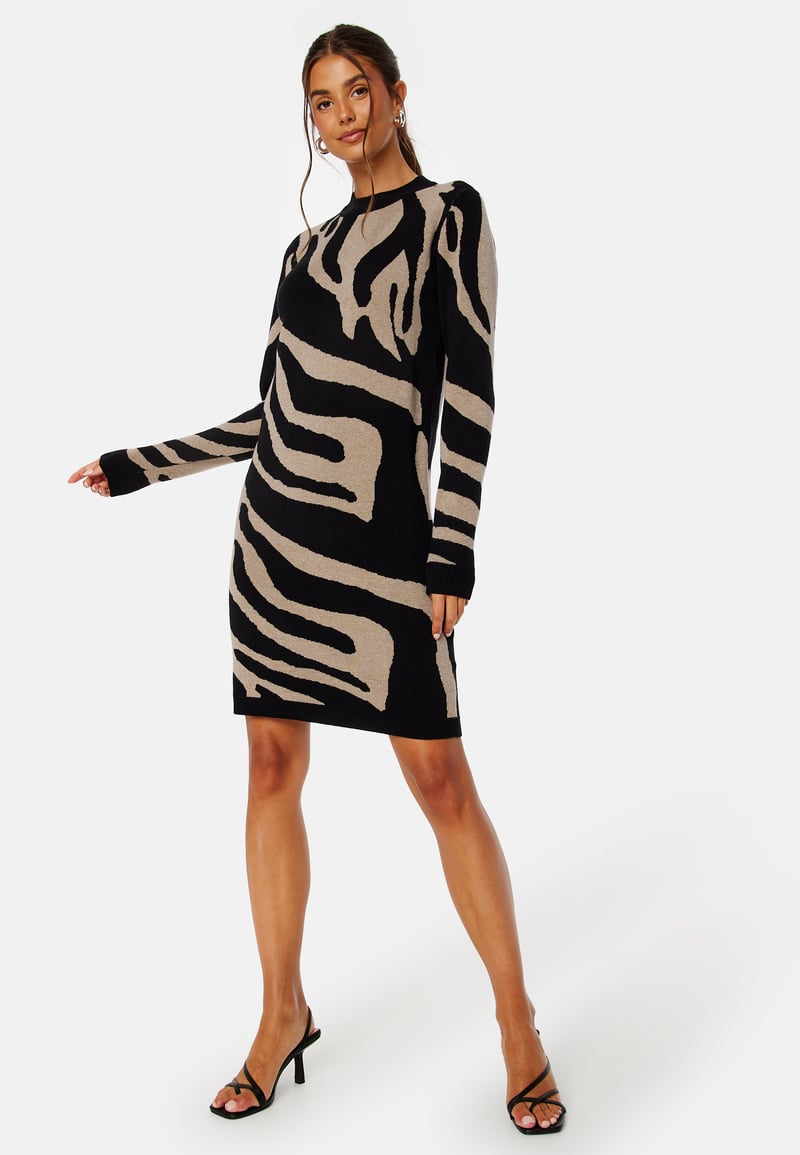 Object Collectors Item Ray L/S Knit Dress AOP