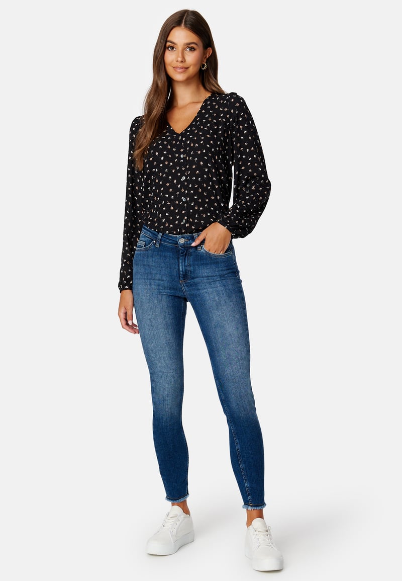ONLY Onlblush Mid Ankle Raw Denim
