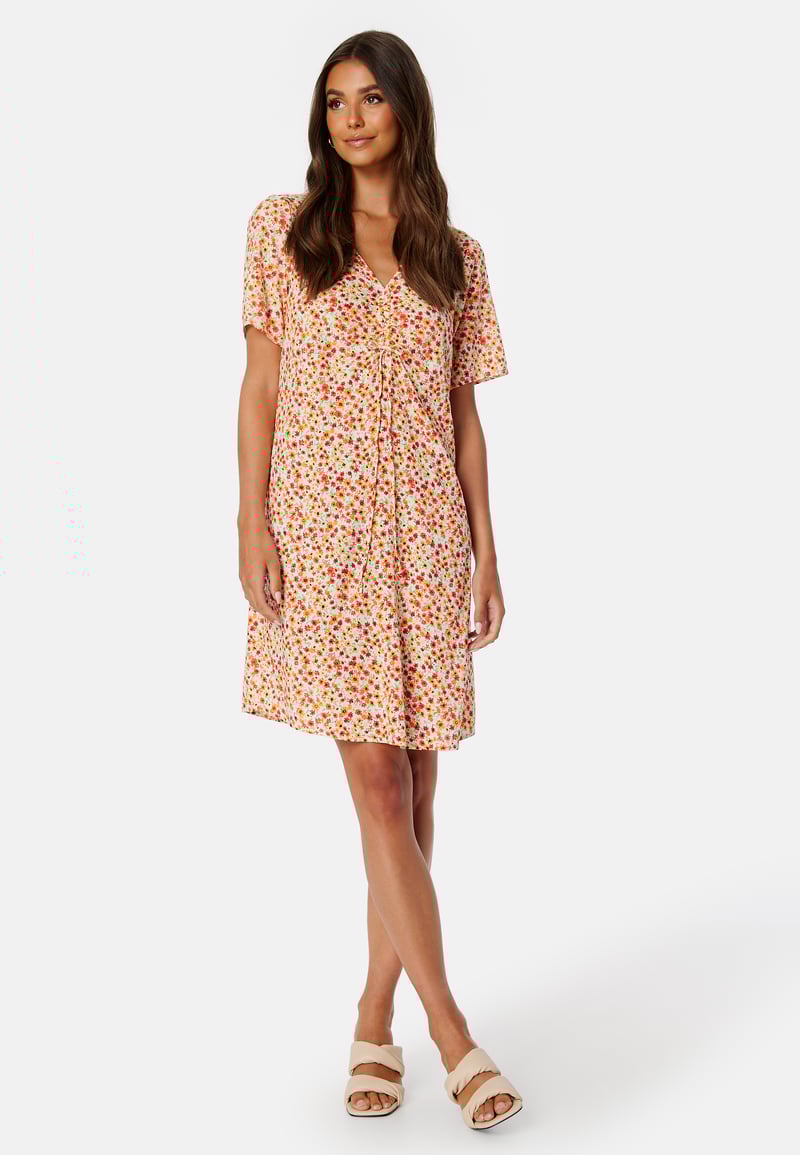 Pieces Nya SS V-Neck Short Dress