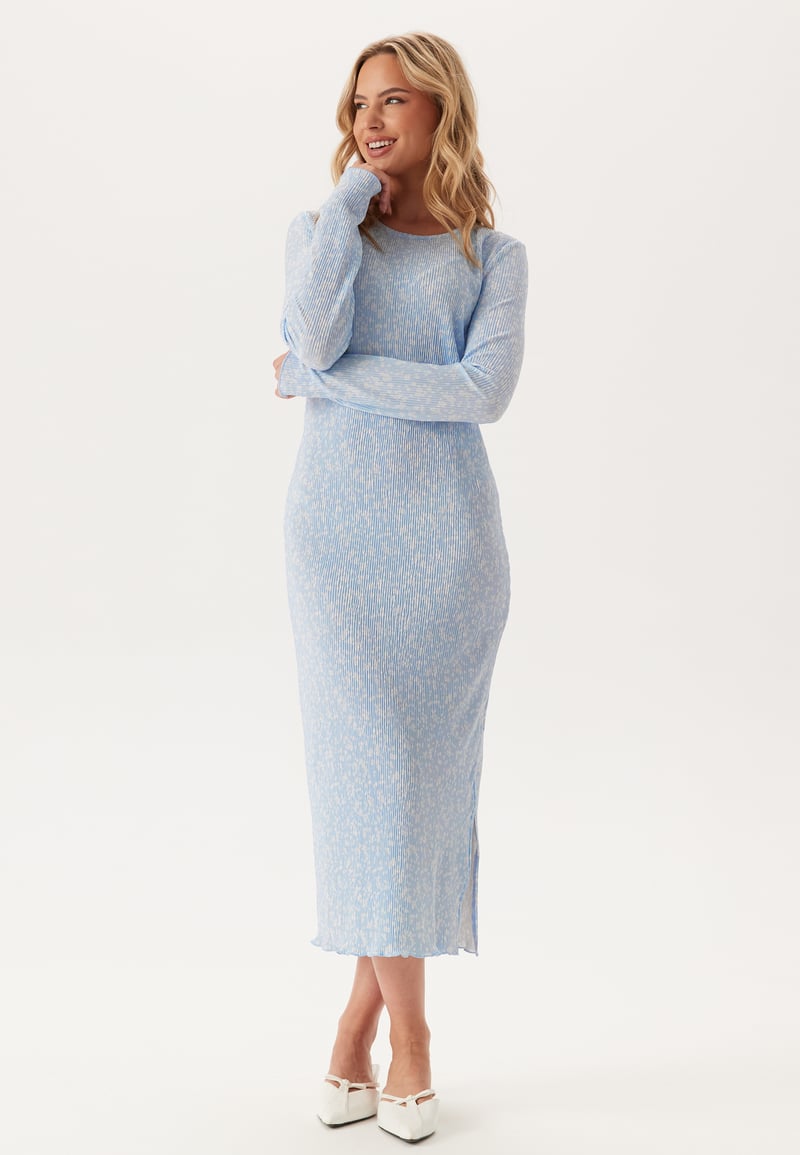 Pieces Pcflora Ls Midi Dress