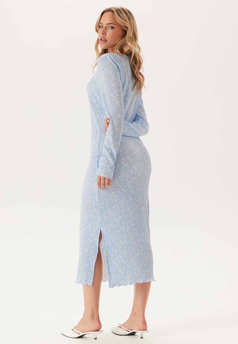 Pieces Pcflora Ls Midi Dress