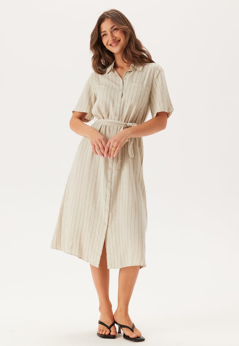 Pieces Pcpia 2/4 MIDI SHIRT DRESS 