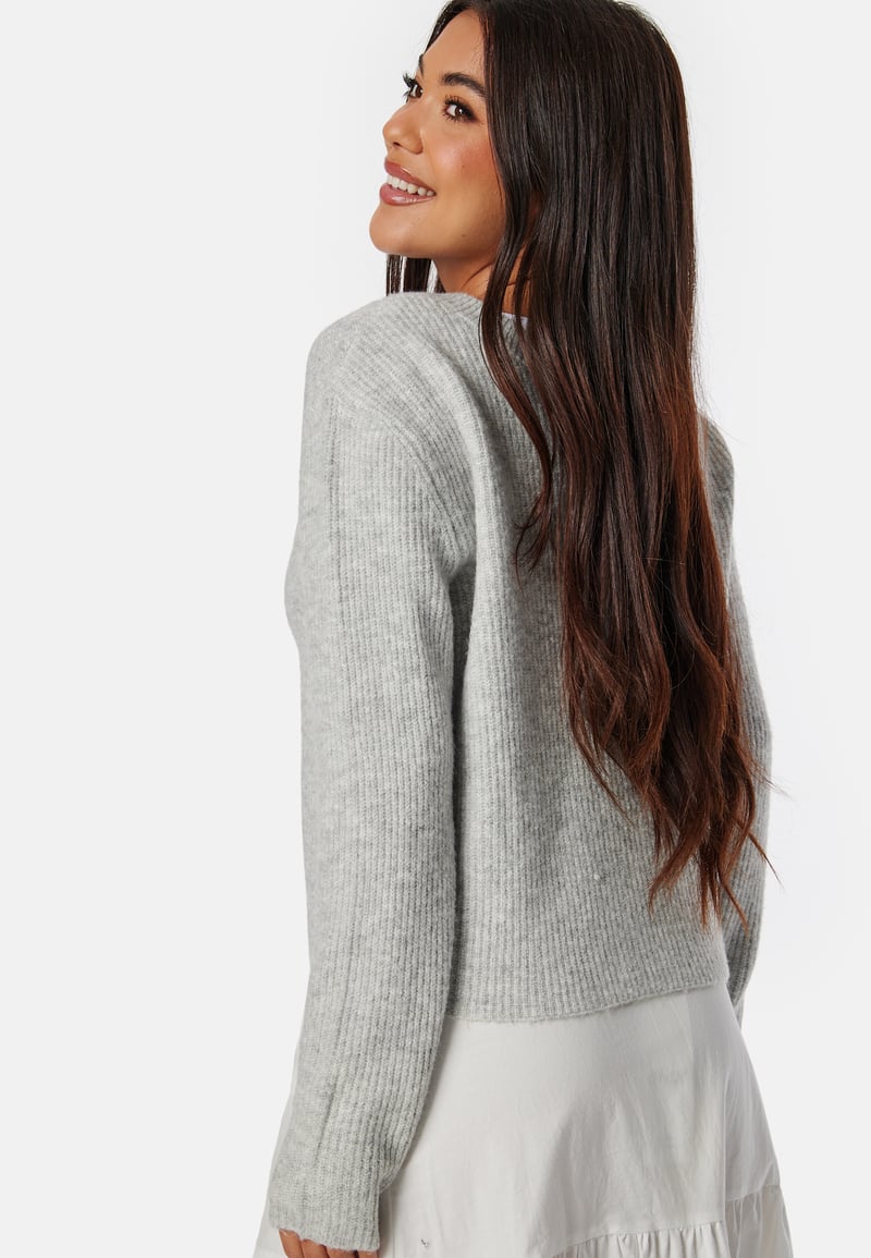 Pieces Pcrilly LS Reversible Bow Knit