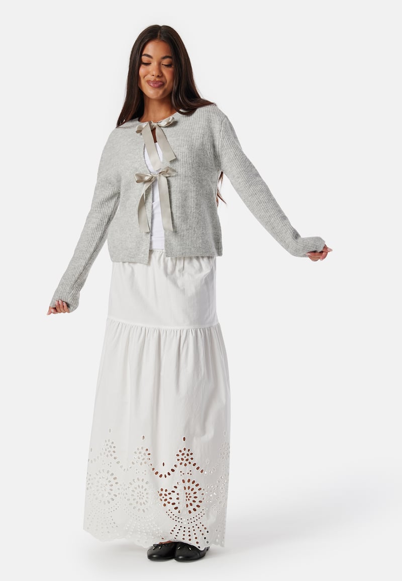 Pieces Pcrilly LS Reversible Bow Knit
