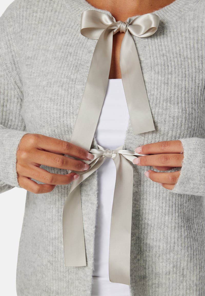 Pieces Pcrilly LS Reversible Bow Knit