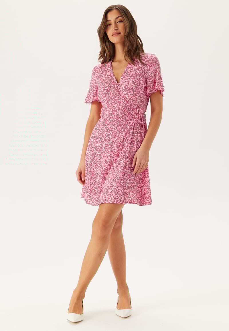 Pieces Pctala New Ss Wrap Dress