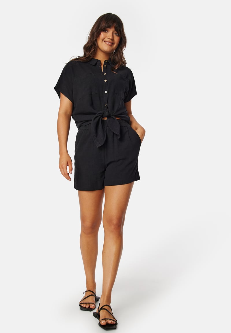 Pieces Pcvinsty HW Linen Shorts