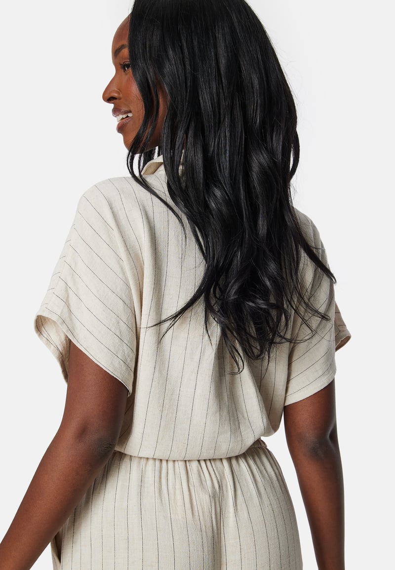 Pieces Pcvinsty Linen Tie Shirt