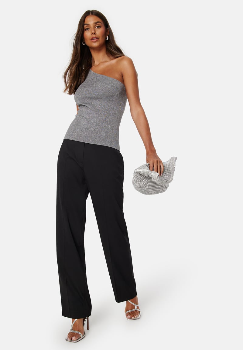 SELECTED FEMME Lura Lurex One Shoulder Knit Top