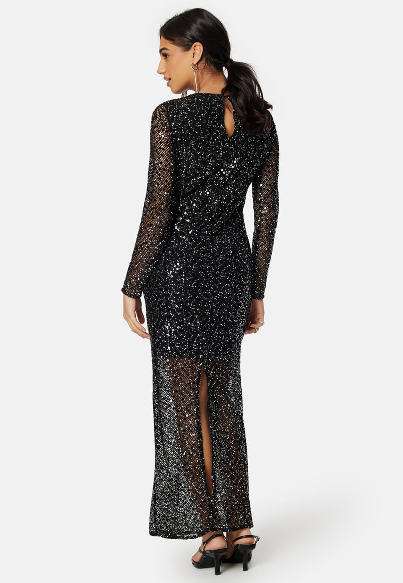 SELECTED FEMME Slfnoel Ls Ankle Sequins dress