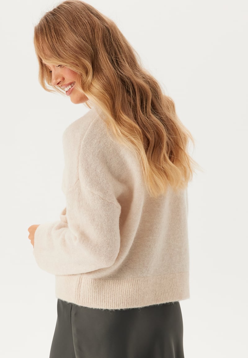 SELECTED FEMME Slfsia Ras Ls Knit Zipper Card