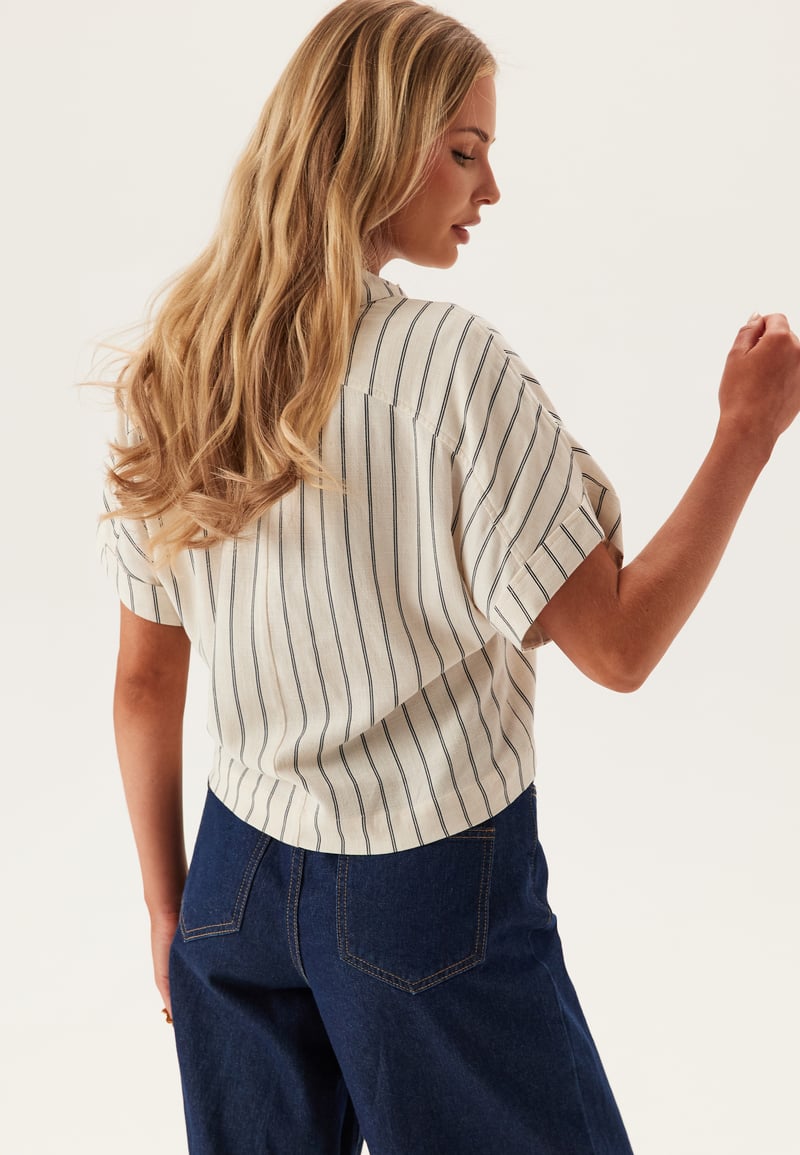 SELECTED FEMME Slfviva Ss Striped Cropped Sun