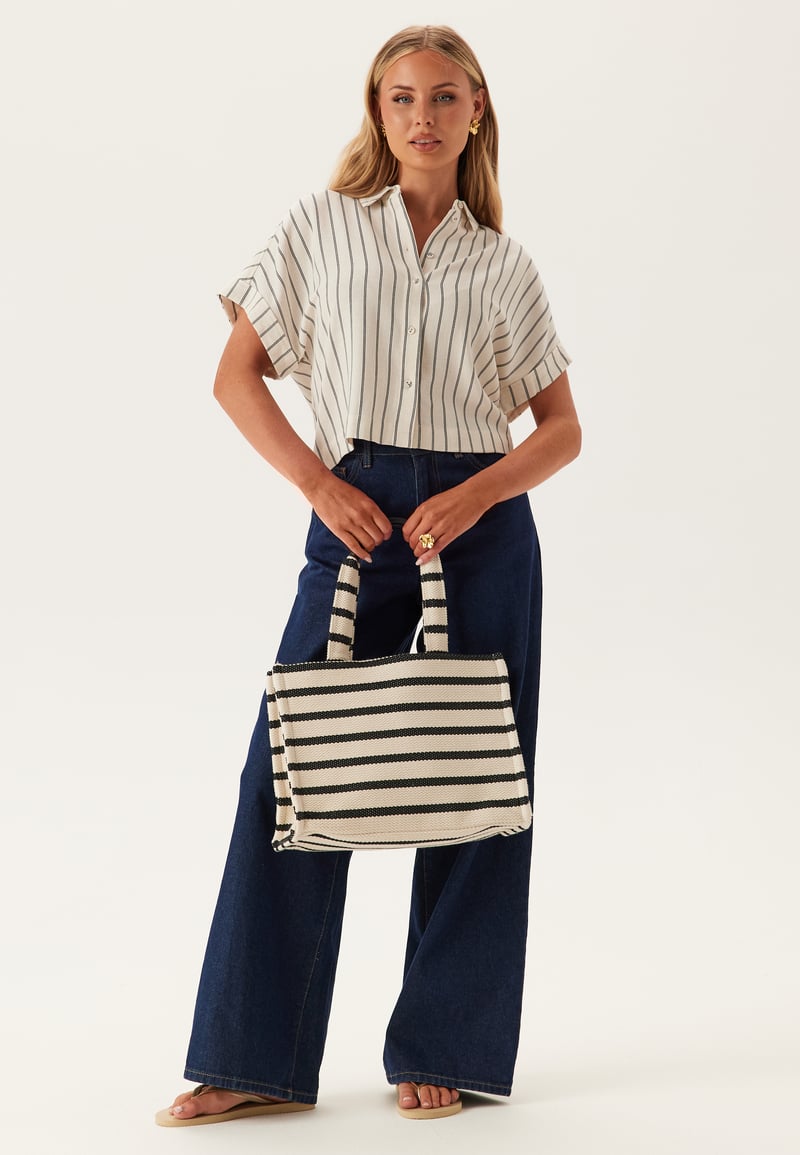 SELECTED FEMME Slfviva Ss Striped Cropped Sun