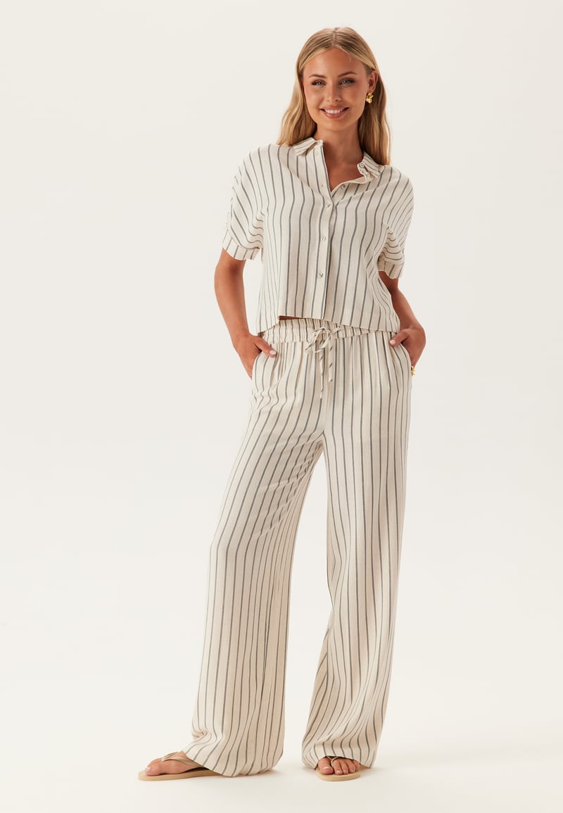 SELECTED FEMME Slfviva Ss Striped Cropped Sun