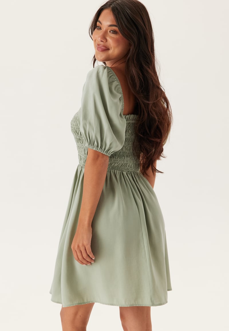 BUBBLEROOM Smock Short Modal Dress