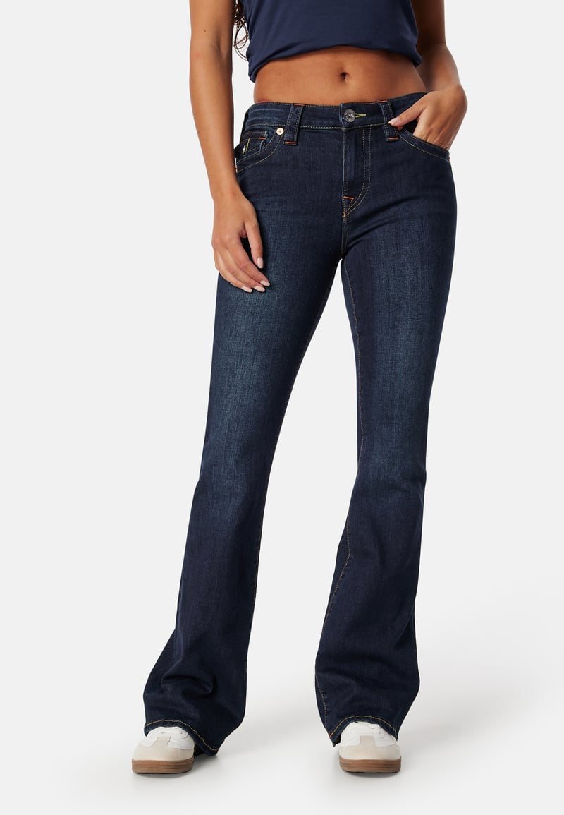 True Religion Becca Mid Rise Bootcut Flap
