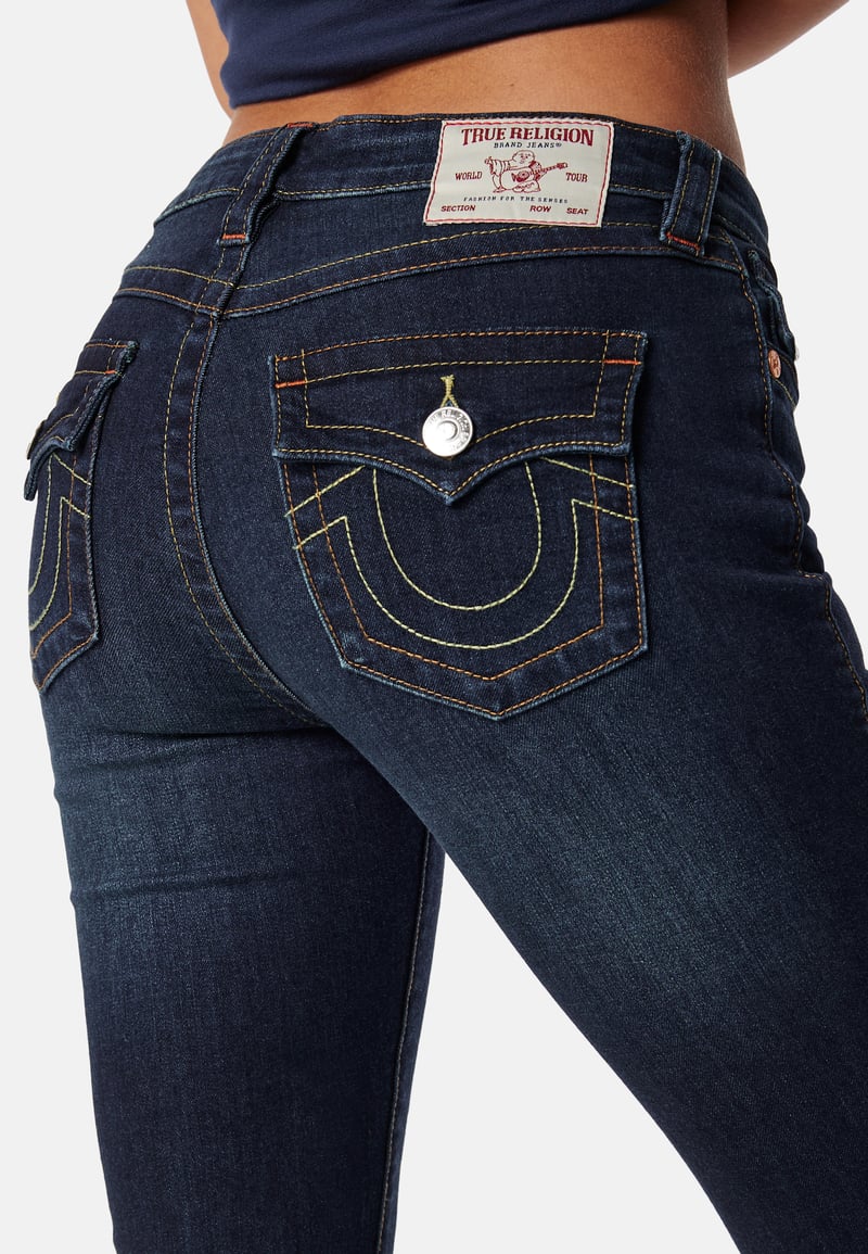 True Religion Becca Mid Rise Bootcut Flap