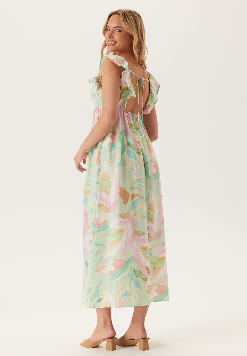 VERO MODA Vmjosie Sl Ankle Frill Dress