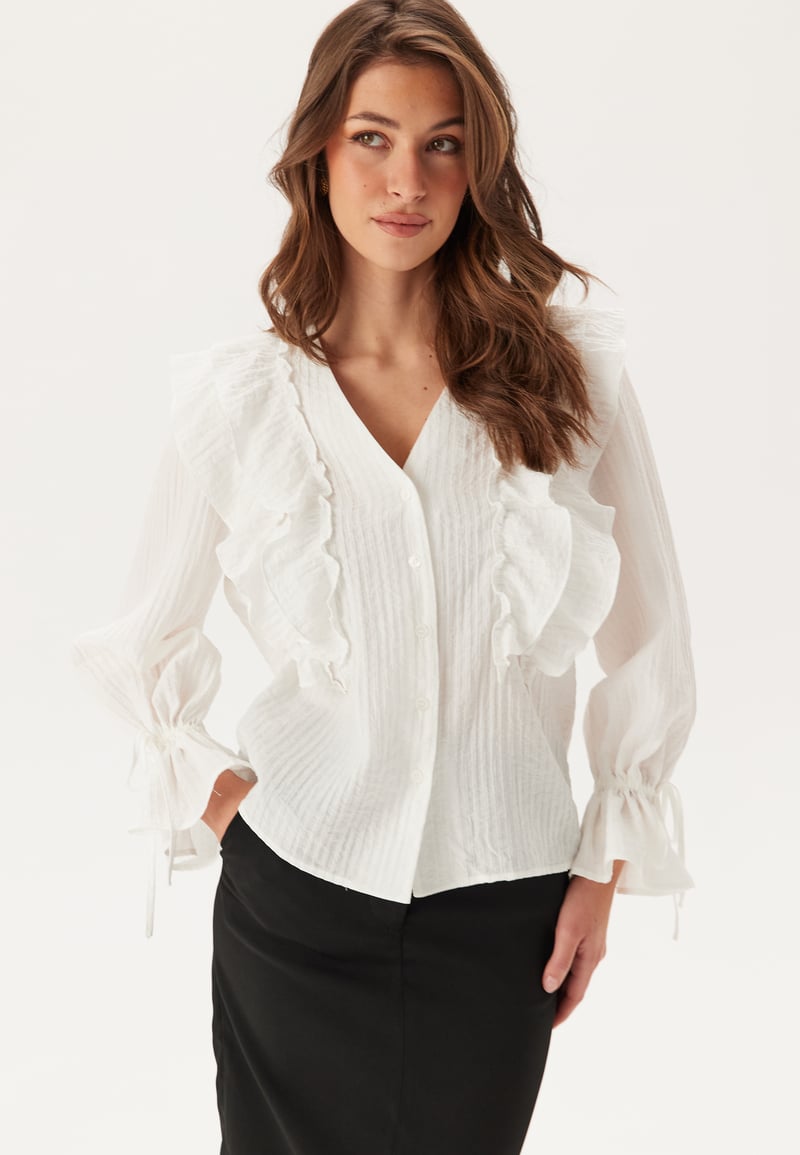VERO MODA Vmkausa Frill Ls Top