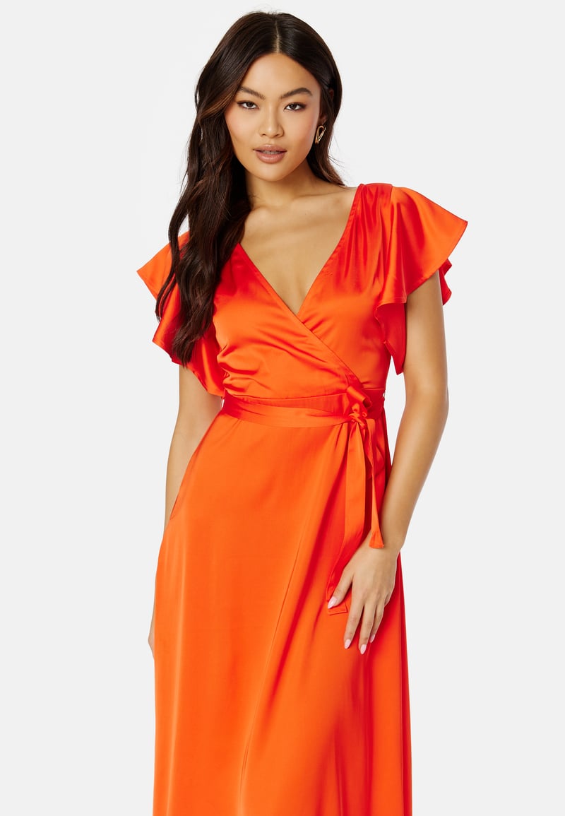VILA Carolina S/S V-Neck Midi Dress