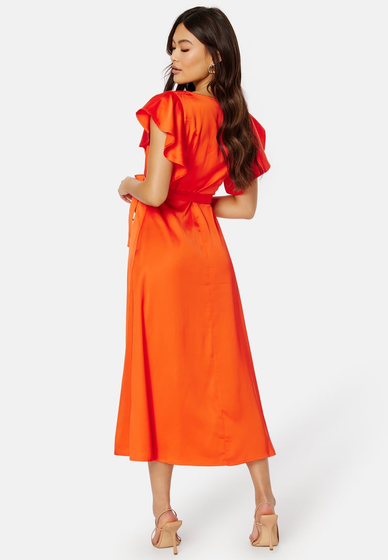 VILA Carolina S/S V-Neck Midi Dress