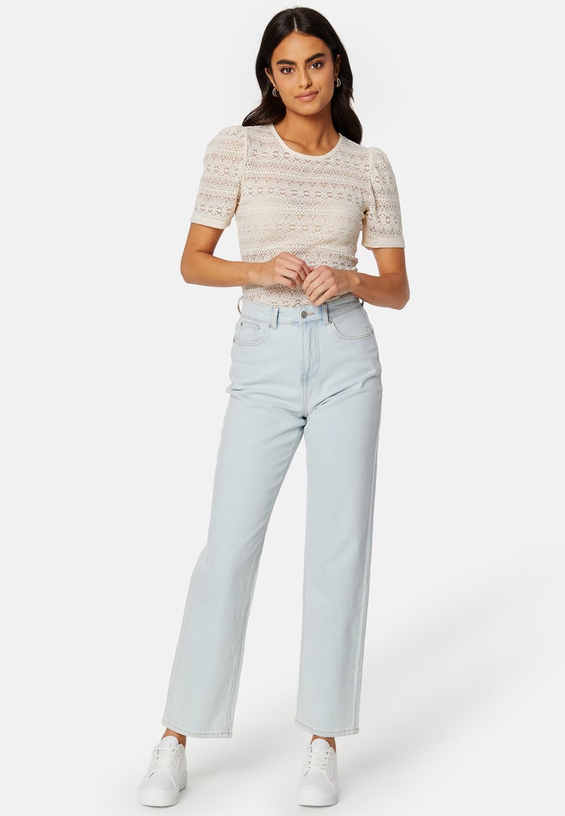 VILA Chikka Puff O-Neck S/S To