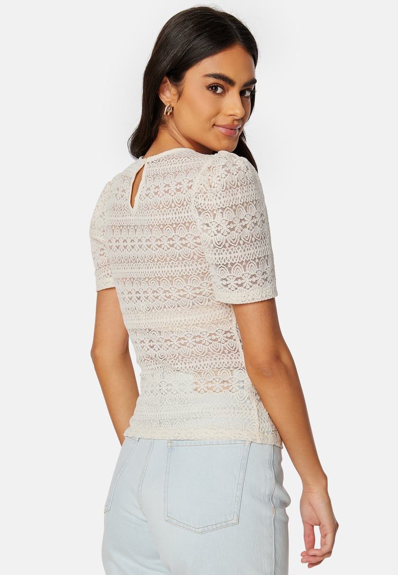 VILA Chikka Puff O-Neck S/S To